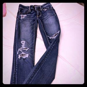 American eagle outfitters jeans super stretch 0